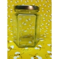 12oz Hexagon Jar w/lids